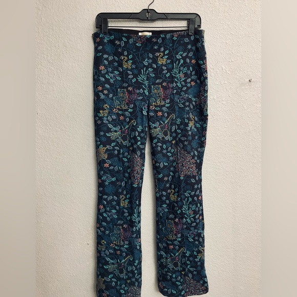 Anthropologie Maeve The Margot Kick Flare Cropped Pants - Picture 3 of 6